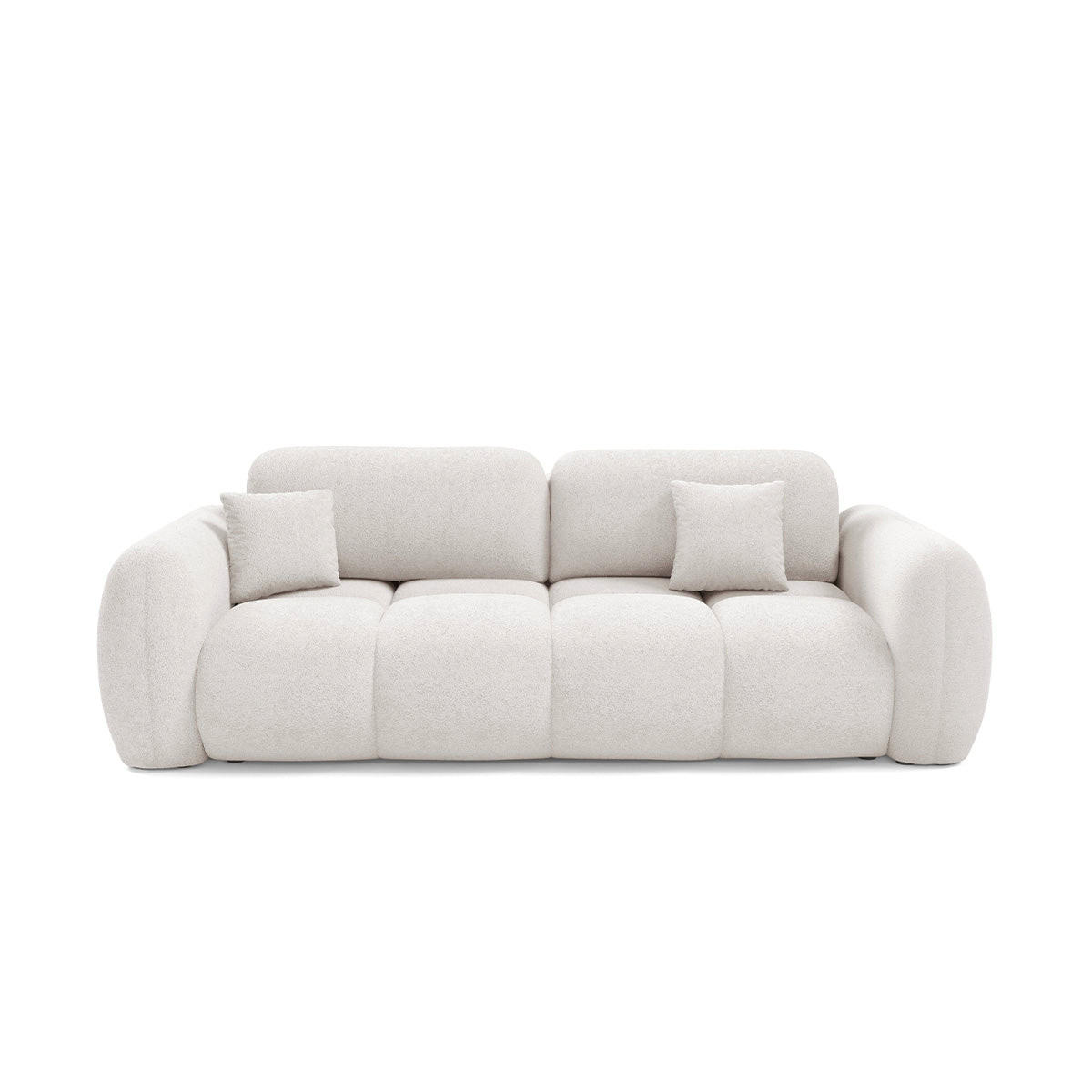 SOFA Livio 3 Sitzplätze Weiß - Weiß, Holz (270/95/121cm) - Petits-meubles