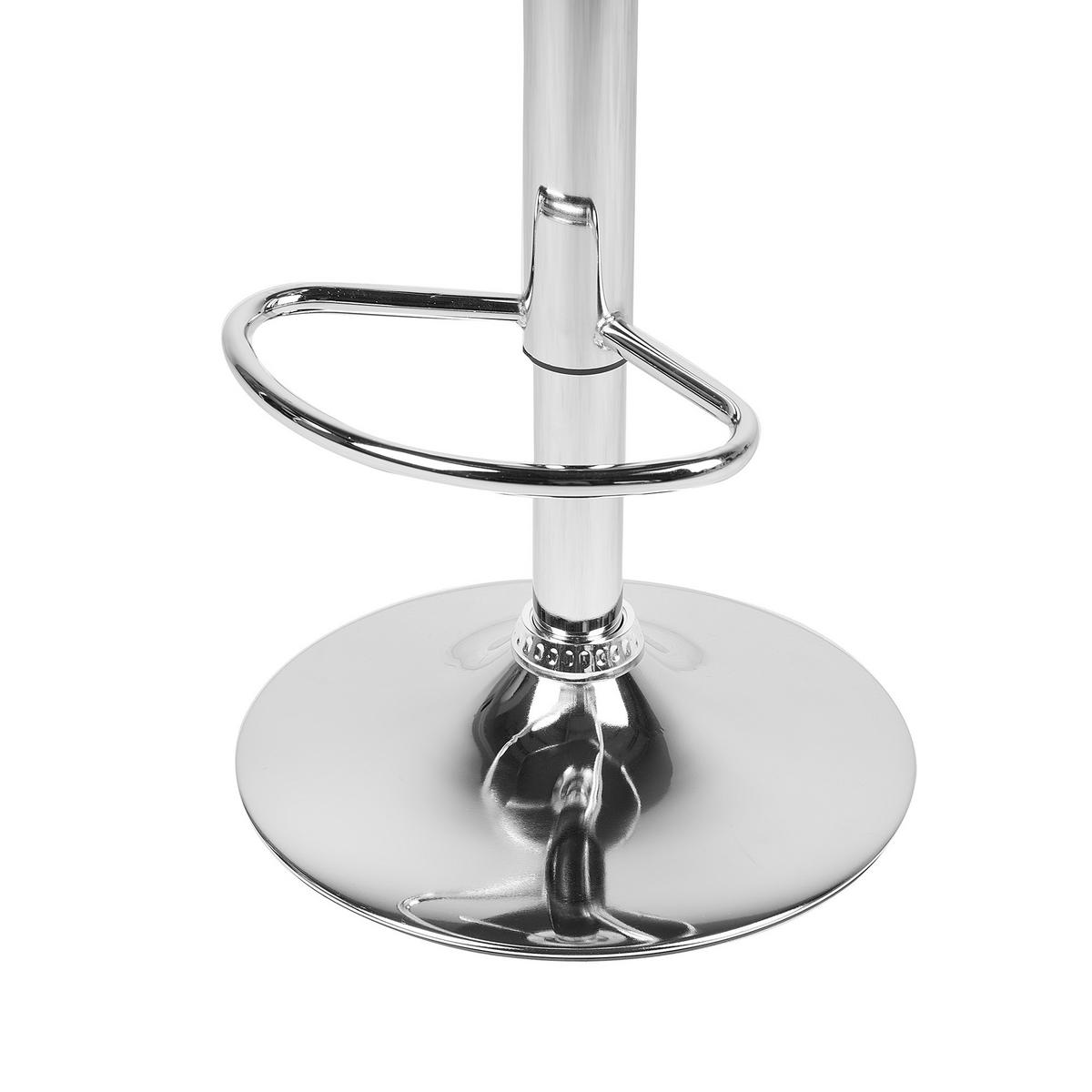 BARHOCKER 2er-Set Kunstleder Schwarz Conway - Schwarz, Textil/Metall (45/110/35cm) - Beliani