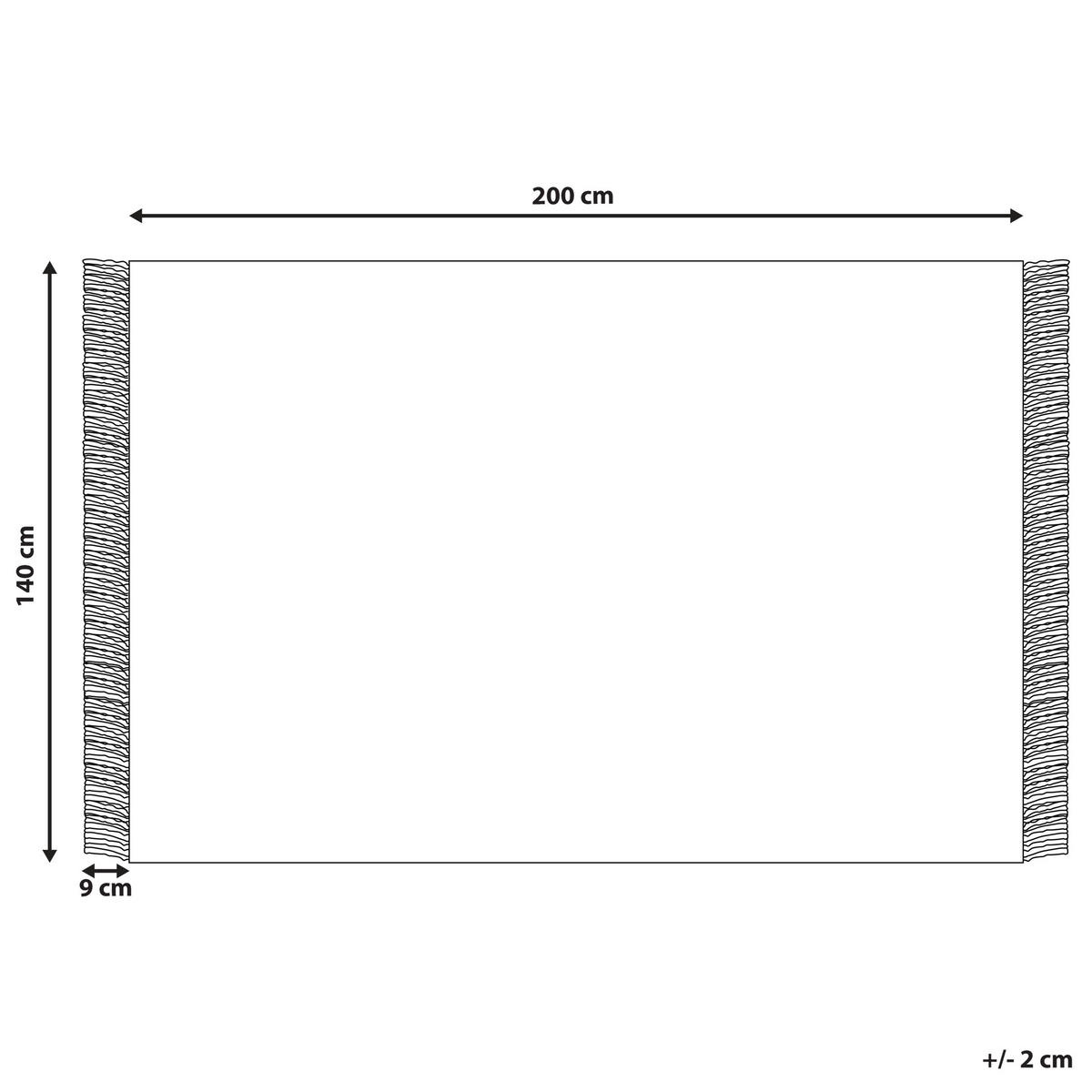 KURZFLOR-TEPPICH Emirler 200/140 cm - Weiß, Textil (140/200cm) - Beliani
