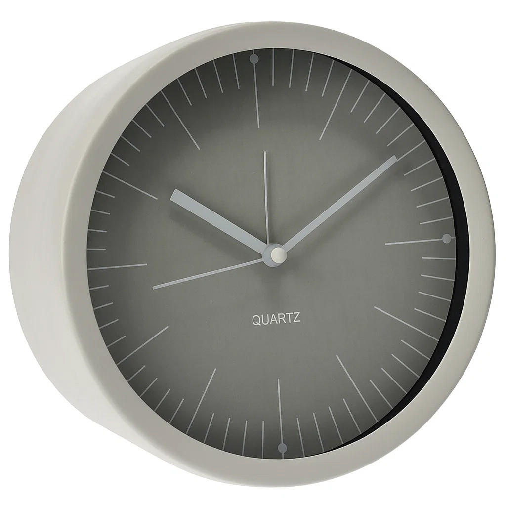 STANDUHR auf Kommode Gist 15/15/8 cm - Grau, Metall (15/8/15cm) - Home Styling Collection