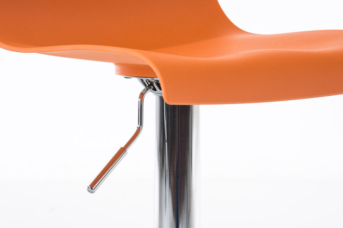 BARHOCKER BERLIN Orange Kunststoff - Orange, Kunststoff/Metall (39/84/36cm) - DELUKE