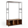 KLEIDERSCHRANK Fyrk Eiche rustikal 119.5 x 189 cm - Wildeiche/Braun, Holzwerkstoff (119.5/189/44cm) - Vicco
