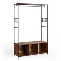 KLEIDERSCHRANK Fyrk Eiche rustikal 119.5 x 189 cm - Wildeiche/Braun, Holzwerkstoff (119.5/189/44cm) - Vicco