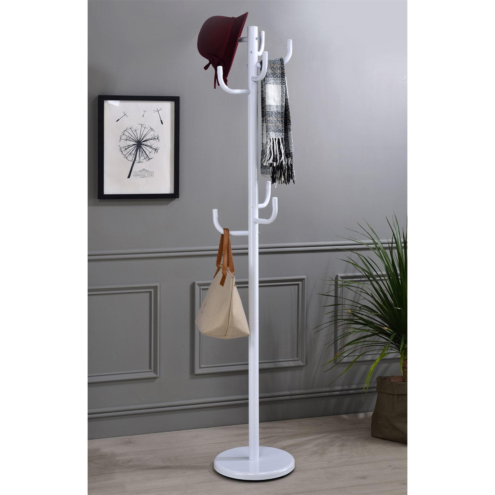 KLEIDERSTÄNDER MILA - Weiß, Metall (30/174/30cm) - IDIMEX