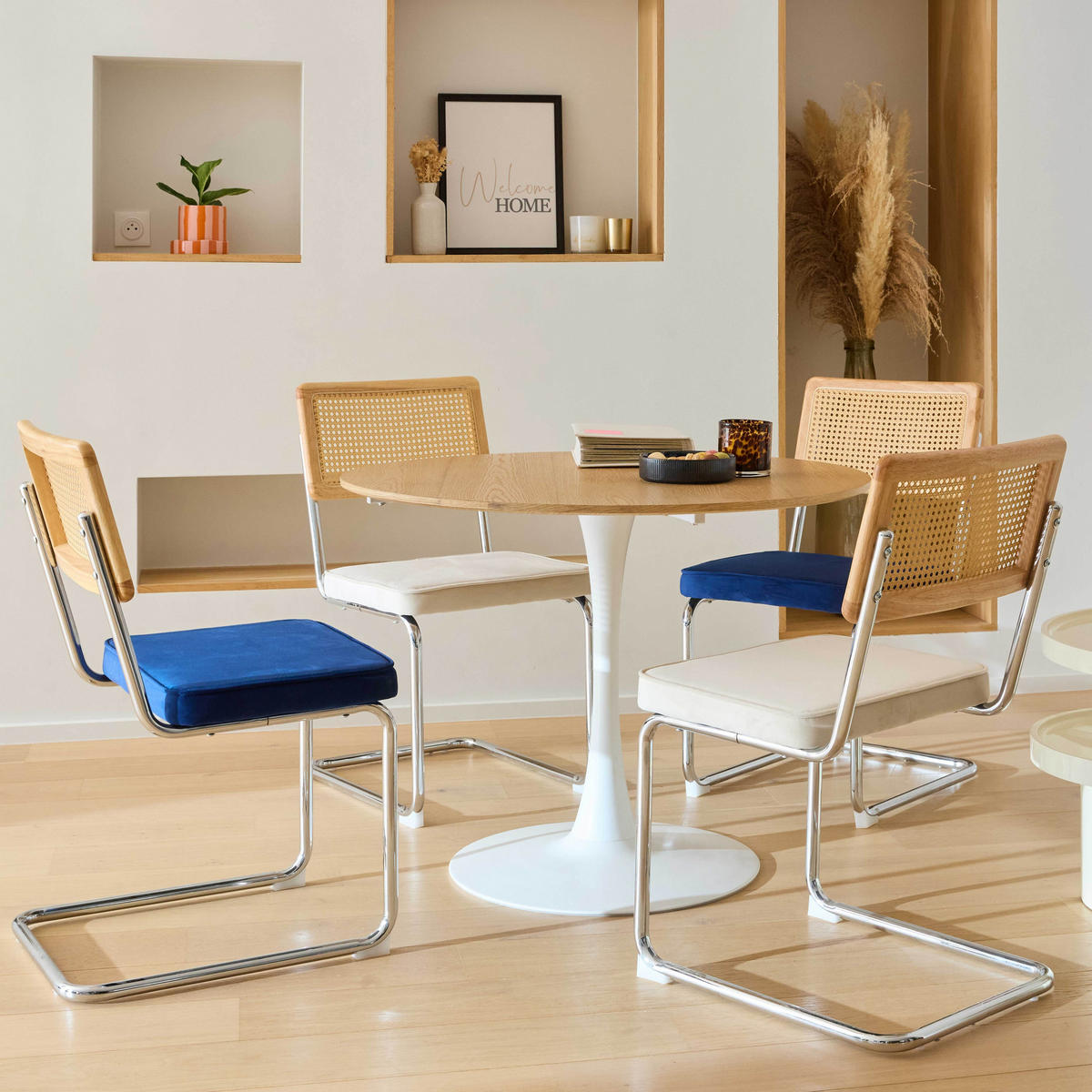 ESSTISCH, Holz - Braun, Holz (100/100/74cm) - Oviala