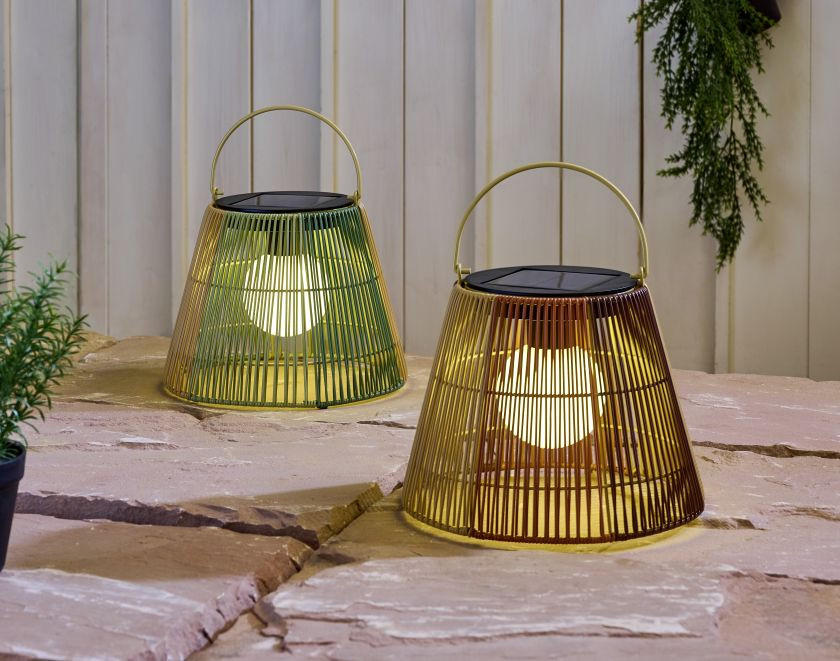 szolárlámpa, kültéri, színes