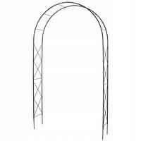 GARTENPERGOLA für Blumen, 255 cm, Schwarz - Schwarz, Metall (150/255cm) - KADAX