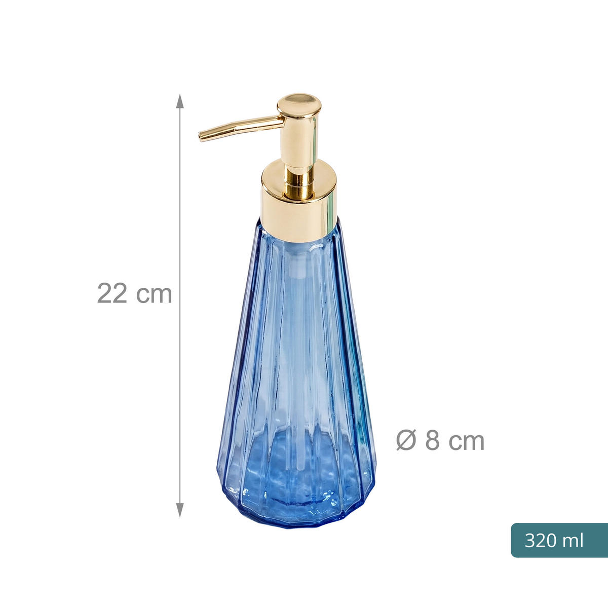 2XDÁVKOVAČ - různobarevná, plast/sklo (8/22/8cm) - Relaxdays
