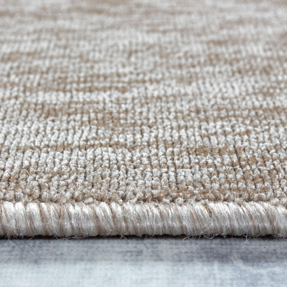 TEPPICH Kurzflor Unifarben Polypropylen saugroboter Wohnzimmer Beige Rechteckig 200x290 - Beige, Textil (200/290cm) - KADIMA DESIGN