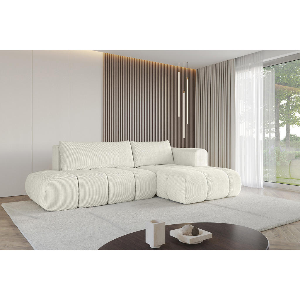 Thumbnail - Altdecor Ecksofa, Hellgrau, Textil, 4-Sitzer, L-Form, Ottomane rechts, 289x180 cm, Wohnzimmer, Sofas & Couches, Wohnland...