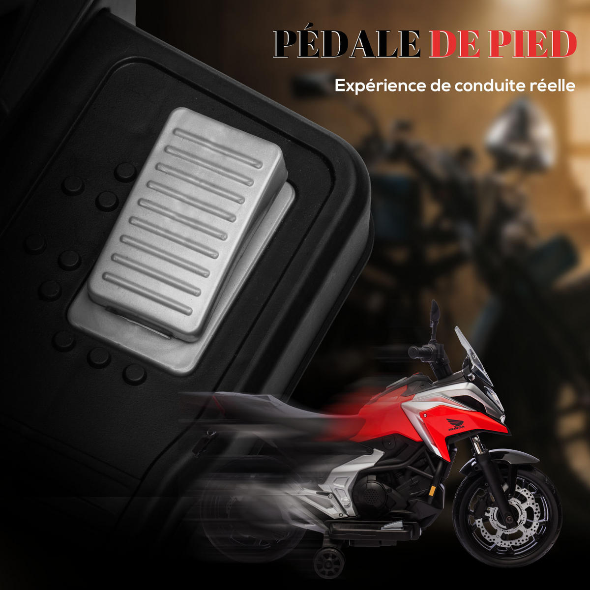 ELEKTRO-MOTORRAD DE-13139 Stützräder Rot - Rot, Kunststoff (107/46/75cm) - ComfortXL