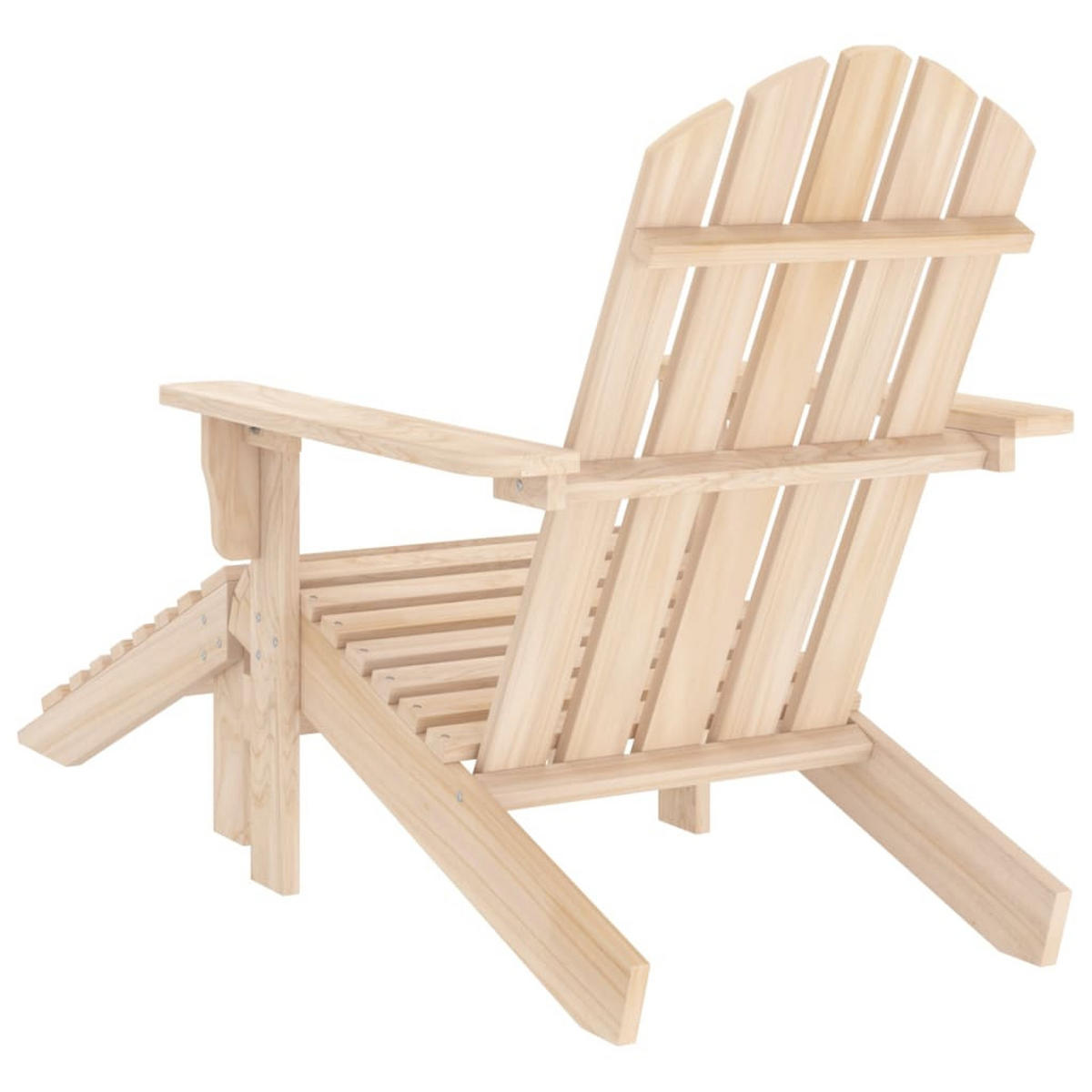 ADIRONDACK-GARTENSTUHL mit Fußteil Massivholz Tanne - Braun, Holz (70/88.5/70cm) - furnicato