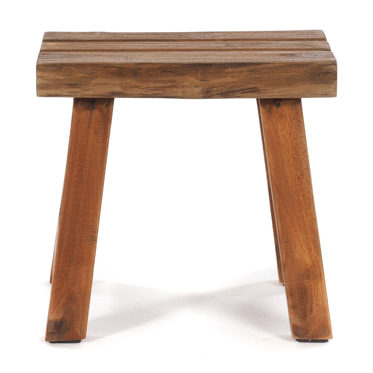 HOCKER RUSTIC Recyclingholz massiv naturfarben - Naturfarben, Holz (42/41/29cm) - DESIGN DELIGHTS