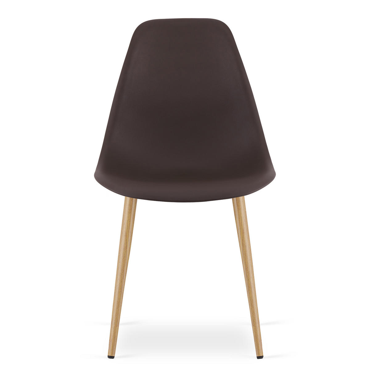 ESSZIMMERSTUHL KALEO Kaffeesitz, natürliche Beine - Naturfarben/Braun, Kunststoff (46/84/51cm) - Valora