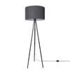STEHLEUCHTE Trina Fl - Schwarz, Metall (41.7/36.7/148.5cm) - Paco Home