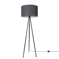 STEHLEUCHTE Trina Fl - Schwarz, Metall (41.7/36.7/148.5cm) - Paco Home