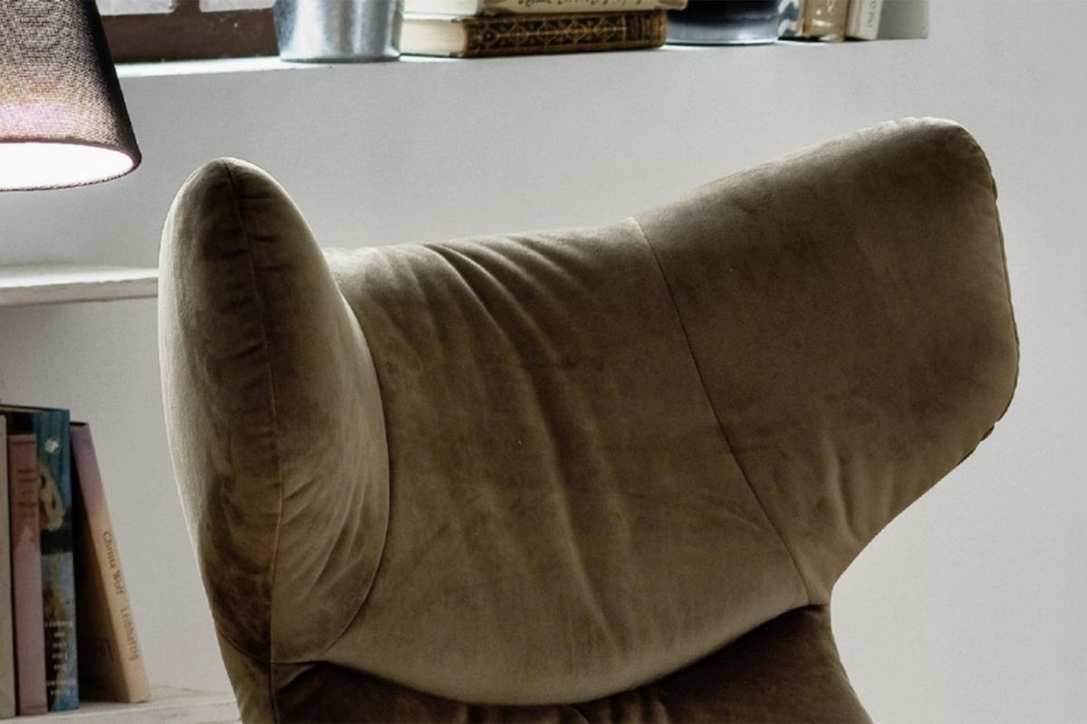 DREHSESSEL MIT WIPPFUNKTION RANDY Grün Velvet - Silberfarben/Olivgrün, Textil (79/117/96cm) - KAWOLA