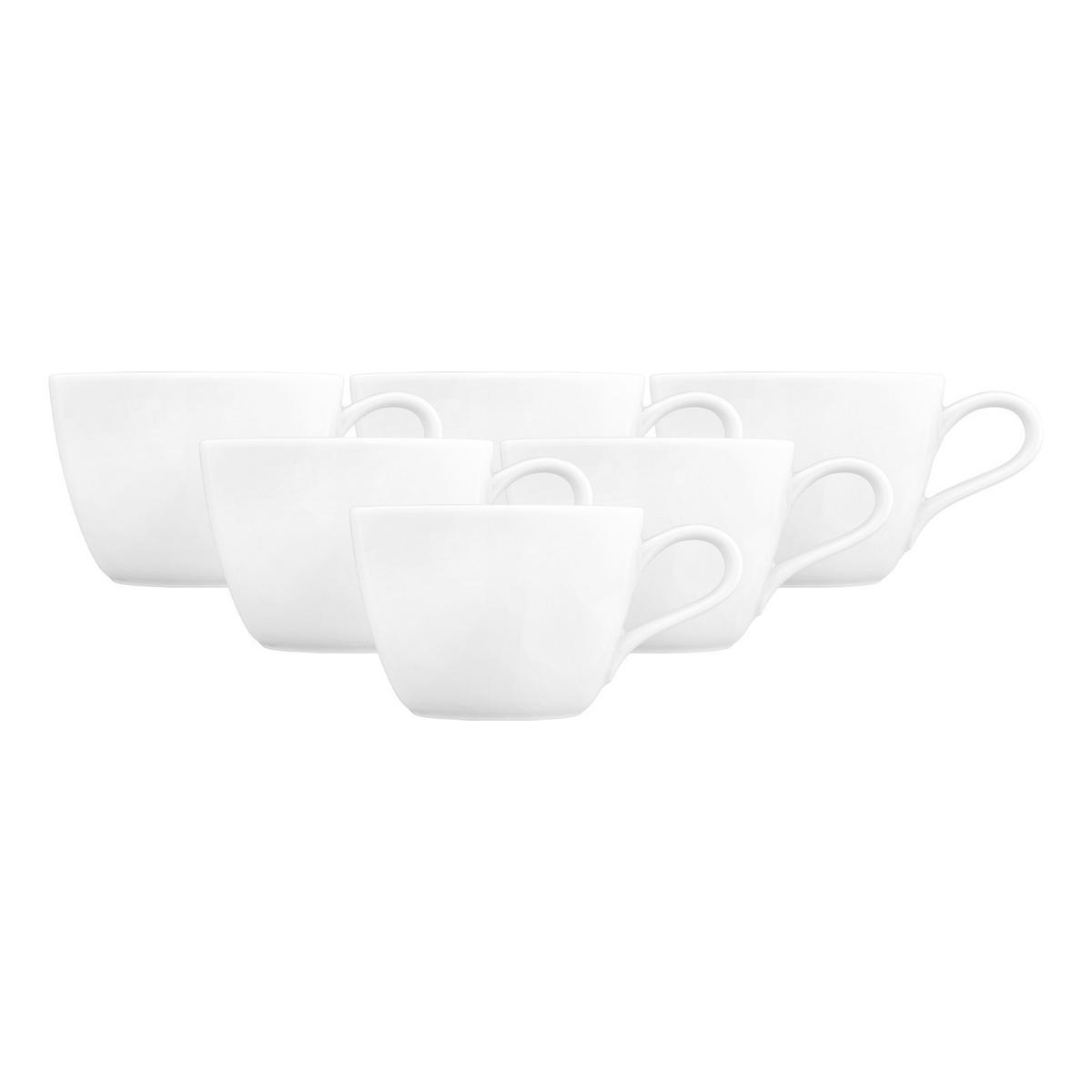 KAFFEETASSEN Nori Home weiß 240 ml 6er Set - Weiß, Keramik (0.24L) - Seltmann Weiden