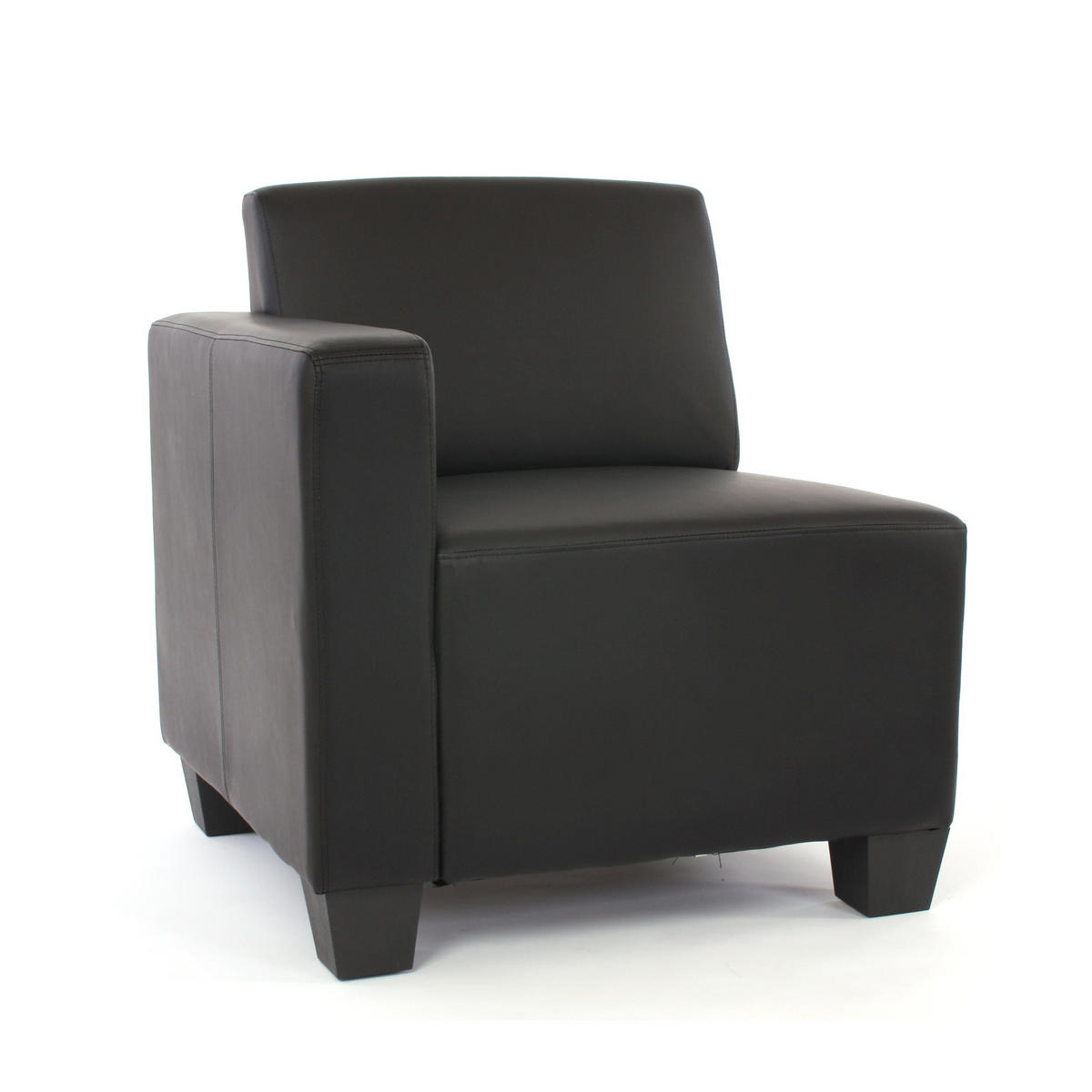 2-SITZER SOFA Schwarz - Schwarz, Textil (136/76/72cm) - MCW