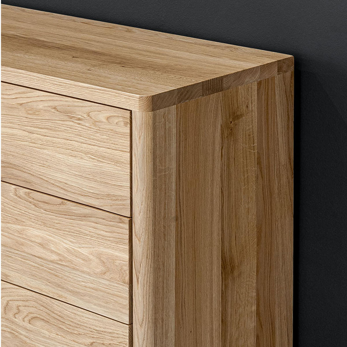 SIDEBOARD Soma aus massivem Eichenholz - Eichefarben/Naturfarben, Holz (100/90/40cm) - Danzz