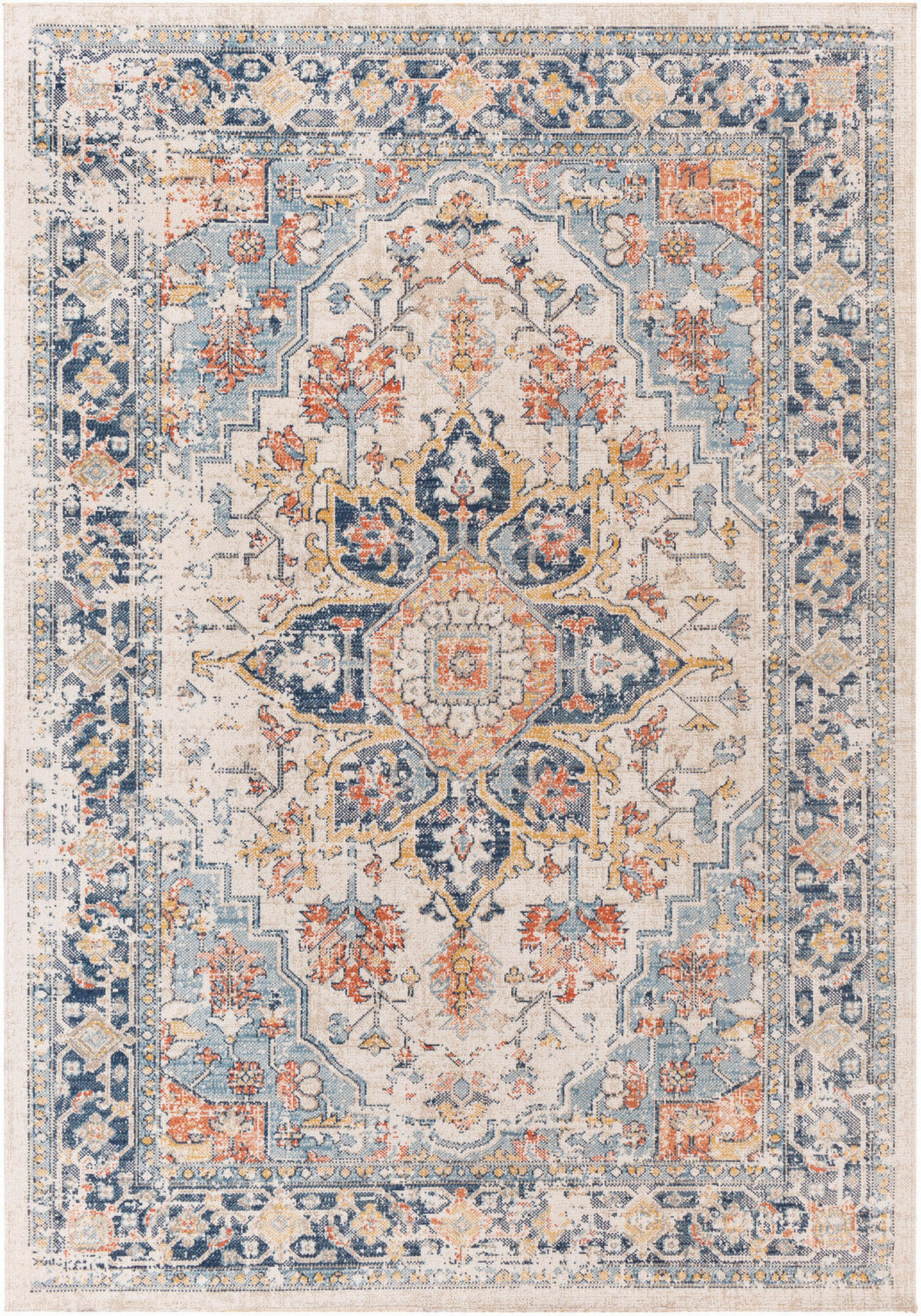 VINTAGE-TEPPICH 200/275 cm Dunkelblau - Dunkelblau, Kunststoff/Textil (200/275cm) - LIVABLISS