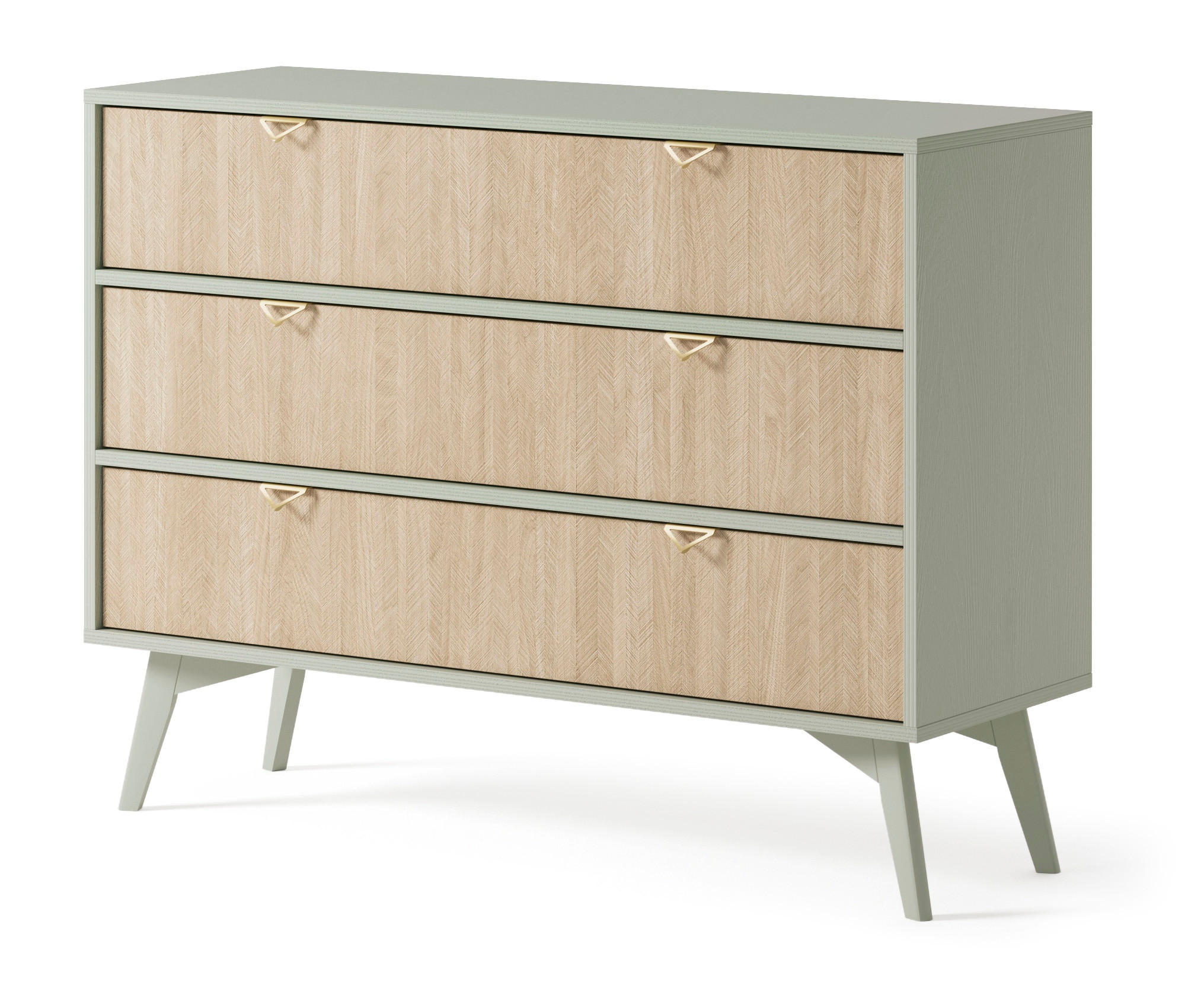 KOMMODE Firr Eukalyptus - Eukalyptusholzfarben, Holzwerkstoff (106/80/38cm) - Bettso