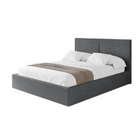 POLSTERBETT mit Bettkasten und Lattenrost, Bett mit Matratze H3/H4 - VANTO 180x200 Dunkelgrau - Anthrazit, Holzwerkstoff/Textil (180/200cm) - ALTDECOR