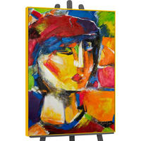 GEMÄLDE Lebhaftes Outfit Schattenfugenrahmen Gelb 120x80 cm - Gelb, Holz (120/80cm) - YS-art gallery