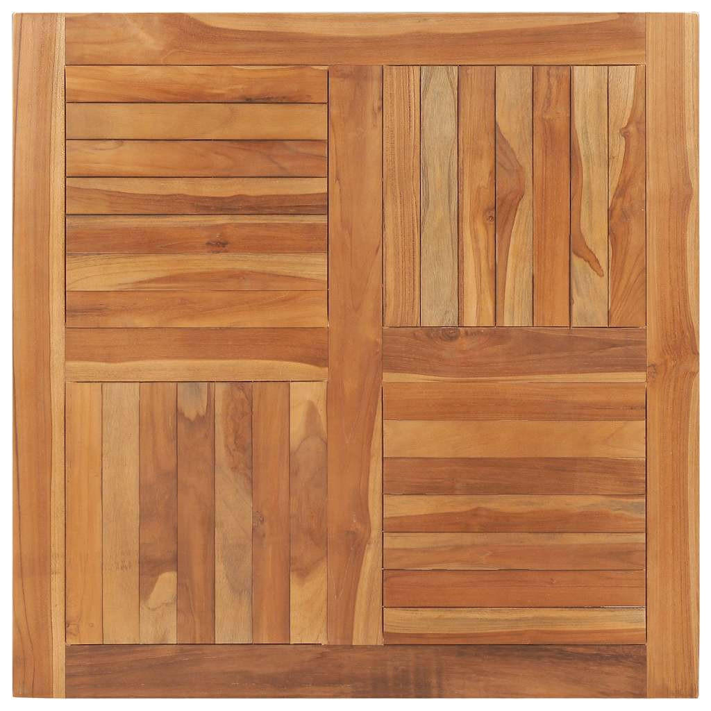 TISCHPLATTE Massivholz Teak Quadratisch 90/90/2,5 Cm - Braun, Holz (90/90/2.5cm) - vidaXL