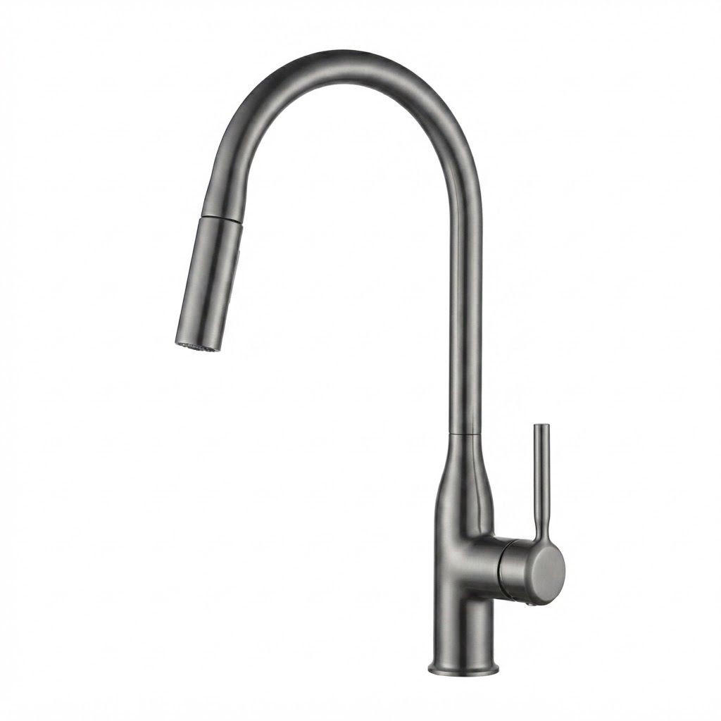KÜCHENARMATUR, 41 x 24 cm, grau - Grau, Metall (45/7/28cm) - Vallsero