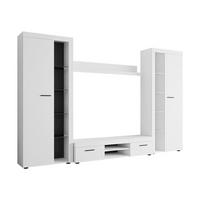 WOHNWAND Rumba XL - Weiß, Holzwerkstoff (300/190/40cm) - MIRJAN24