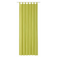 SCHLAUFENVORHANG IM UNI DESIGN DOVE Blickdicht - Limette, Textil (140/0.5/255cm) - Tom Tailor