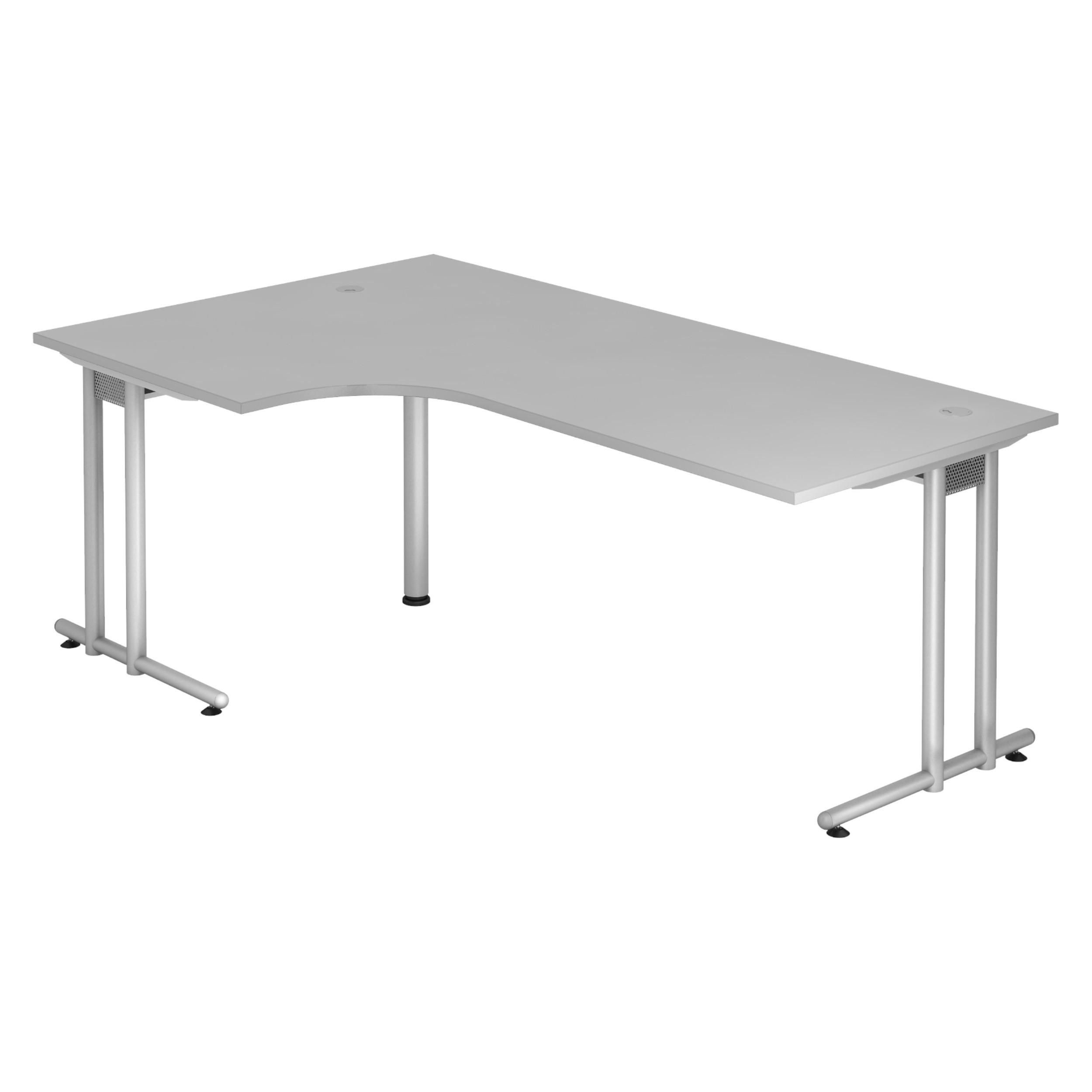 bümö Schreibtisch Grau 200x74x120 cm