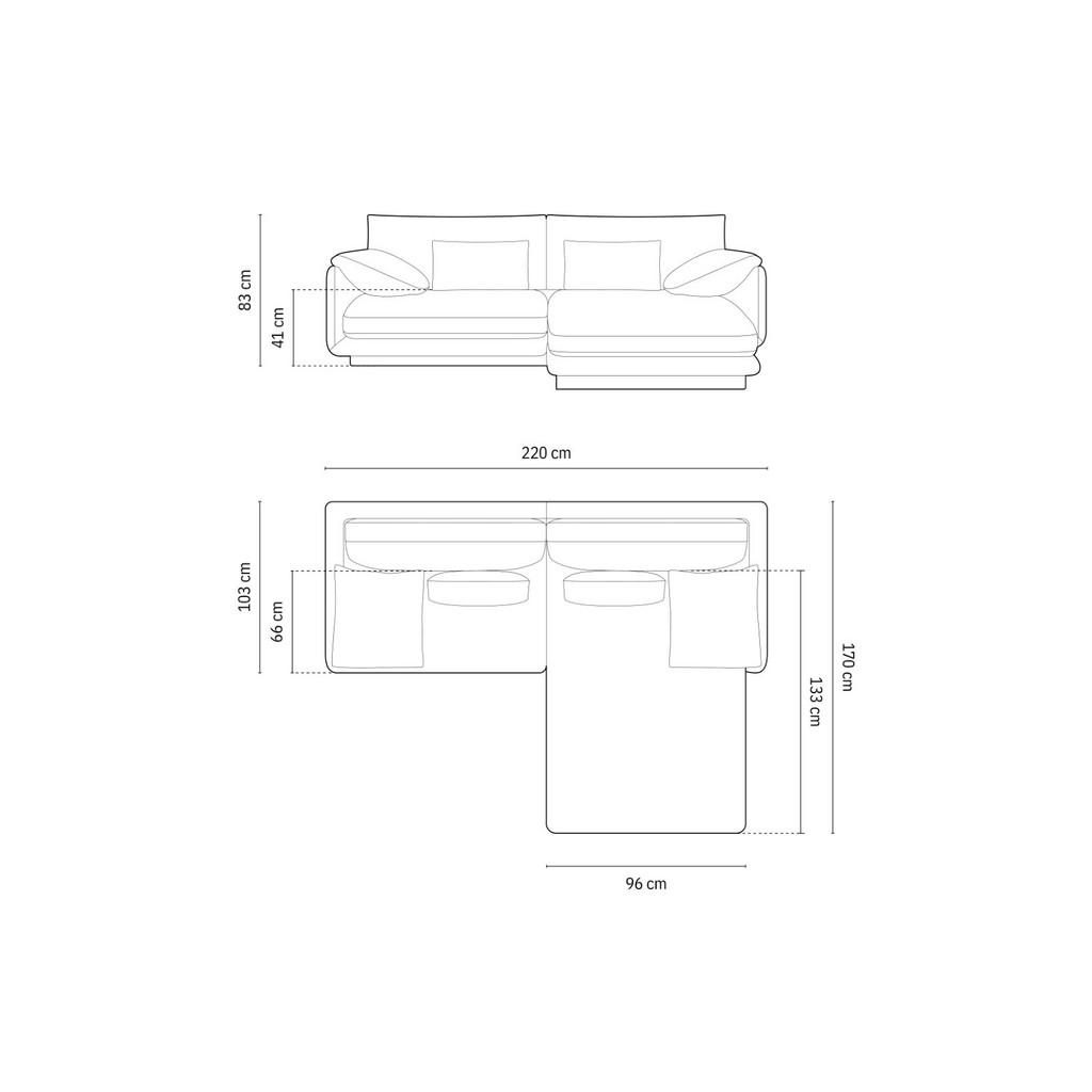 Thumbnail - Micadoni Ecksofa, Hellgrau, Textil, 3-Sitzer, L-Form, 220x170 cm, Hergestellt in Europa, Oeko-Tex®, Wohnzimmer, Sofas & ...