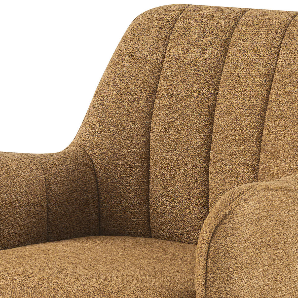 ESSZIMMERSTUHL THOMAS-MAJA 2er-Set 4-Fuss-Gestell - Currygelb/Weiß, Textil (58/87/62cm) - DUBI Möbel