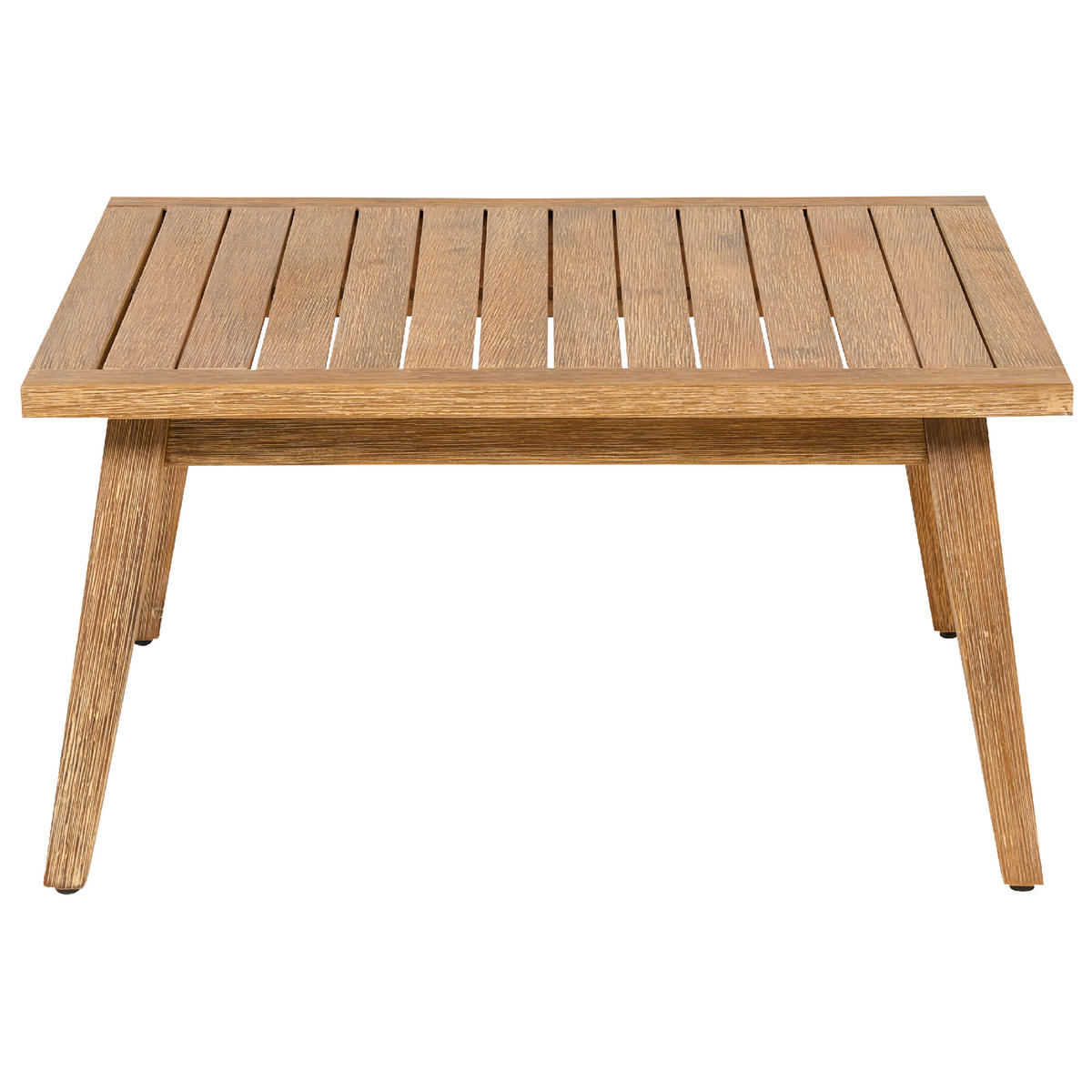 LOUNGE-SET 5-Sitzer Akazienholz Beige Alcamo - Beige, Holz - Beliani