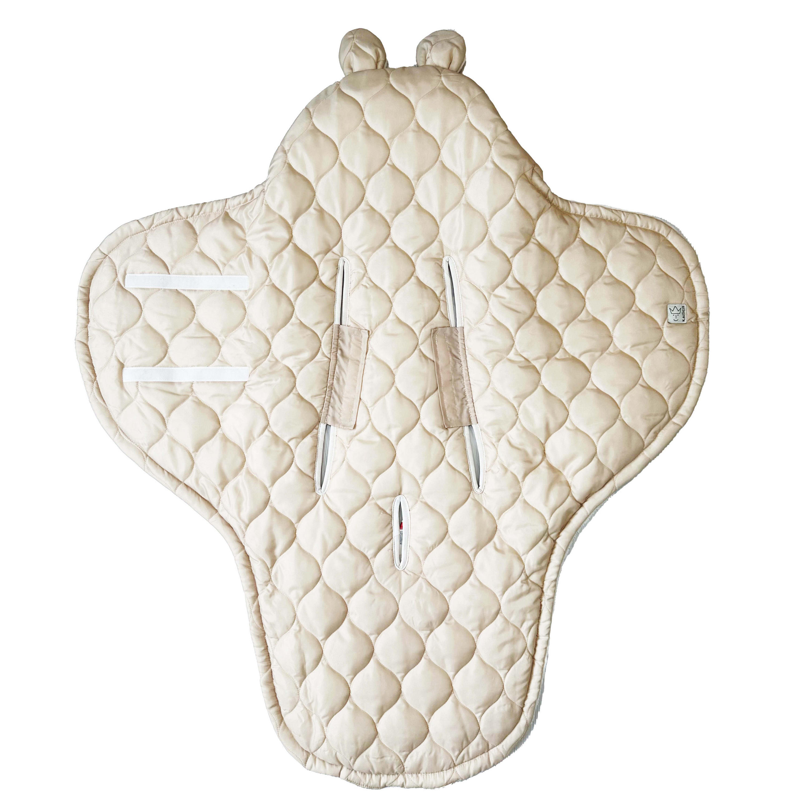 BABYSCHALENWRAP Recy Small, sand/cream - Beige, Textil (32/7/77cm) - Kaiserbaby