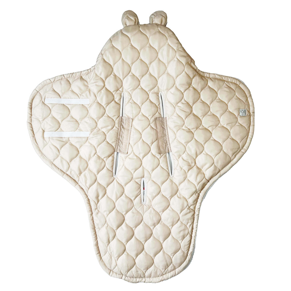 BABYSCHALENWRAP Recy Small, sand/cream - Beige, Textil (32/7/77cm) - Kaiserbaby