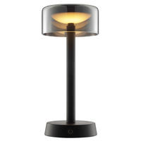 TISCHLEUCHTE Razor Schwarz 12/12/26 cm - Schwarz, Metall (12/12/26cm) - Brilliant