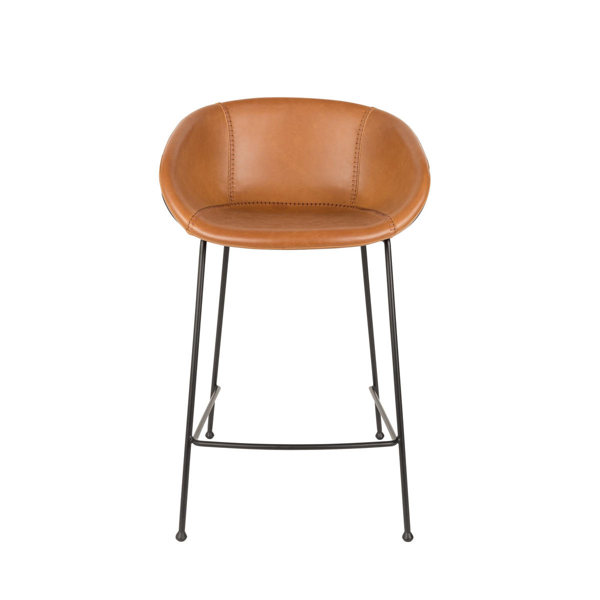 BARHOCKER Feston Rückenlehne 65 cm Braun - 2 er Set - Braun, Kunststoff (54.5/88.5/53cm) - Zuiver
