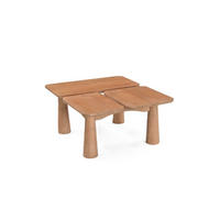 COUCHTISCH Vona Mangoholz 80 cm / 70 cm Natur - Naturfarben, Holz (70/80/36cm)