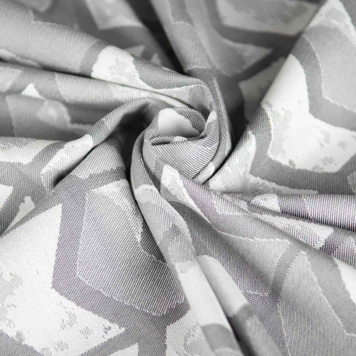 BABYTRAGETUCH Gewebtes Tragetuch kbA - Hellgrau/Grau, Textil (70/0.1/540cm) - Hoppediz