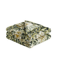 DECKE Forica - Dunkelgrün, Textil (150/200cm) - home&you