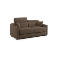 SCHLAFSOFA Amber - Braun, Textil (191/100/98cm) - Divani.store