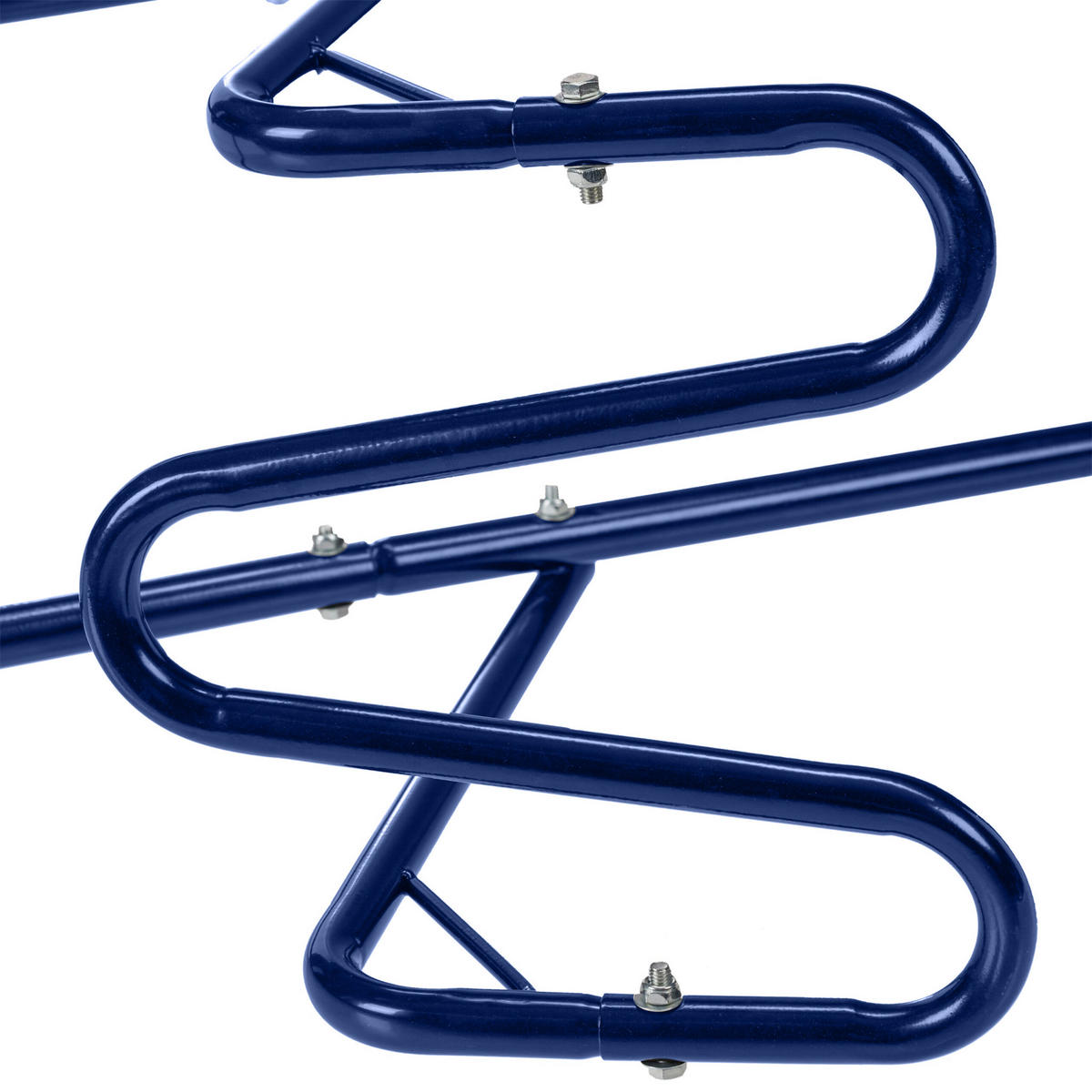 MÜLLPRESSE - Blau, Metall (33/39/95cm) - Relaxdays