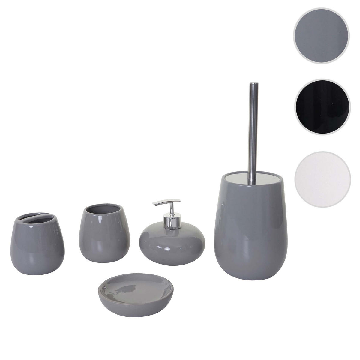 BADSET Grau - Grau, Keramik (12/33/12cm) - MCW