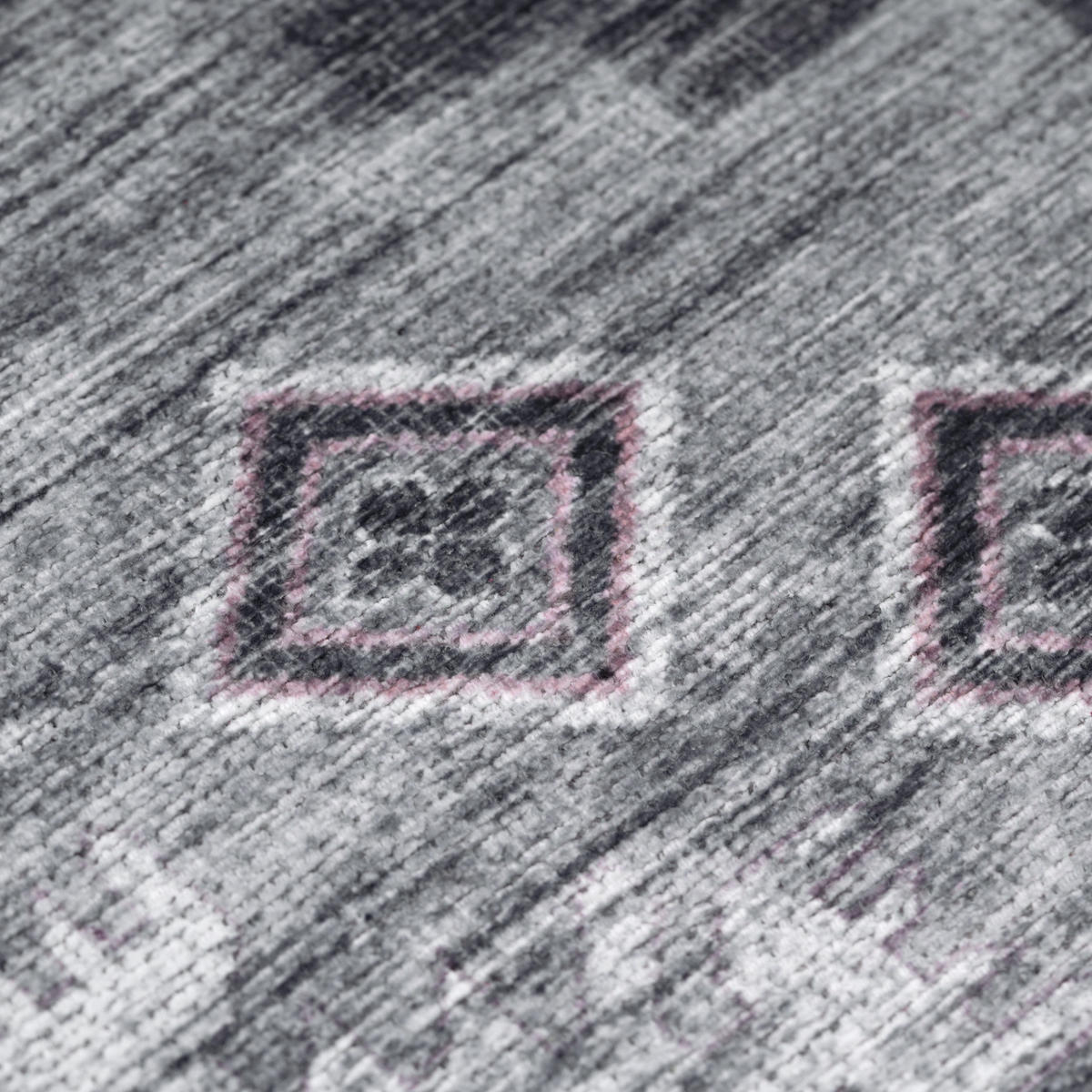 KURZFLORTEPPICH 160/160 cm Bordeaux 244 - Grau, Textil (160/160cm) - Paco Home