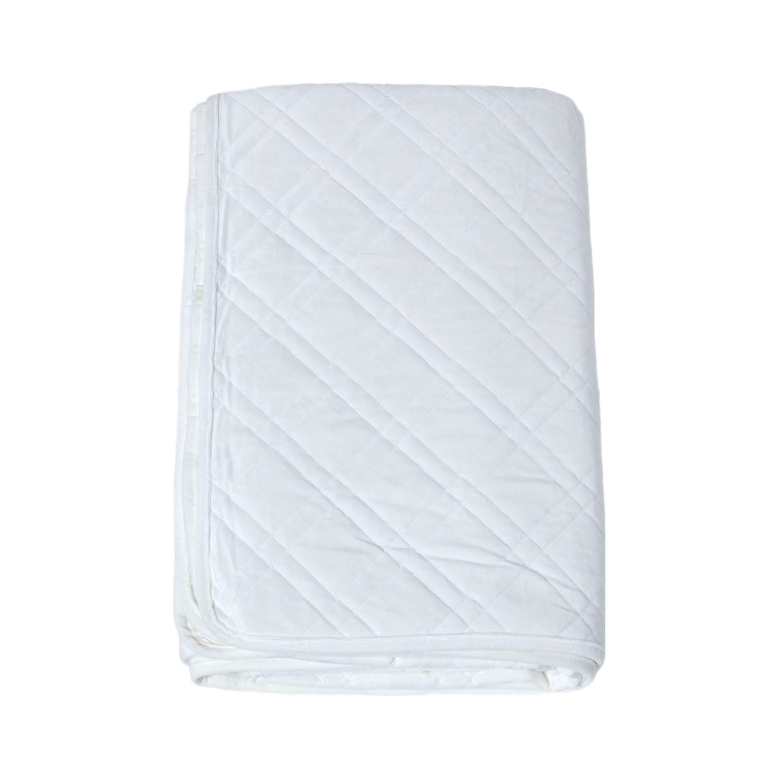 TAGESDECKE Samt 200/200 cm, geometrisch gemustert - Creme, Textil (200/200cm) - Homescapes