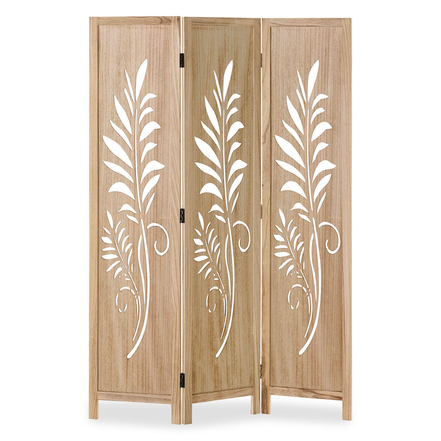 PARAVENT 120/170 cm Natur Holz faltbar - Naturfarben, Holz (120/170/2cm) - Homestyle4u