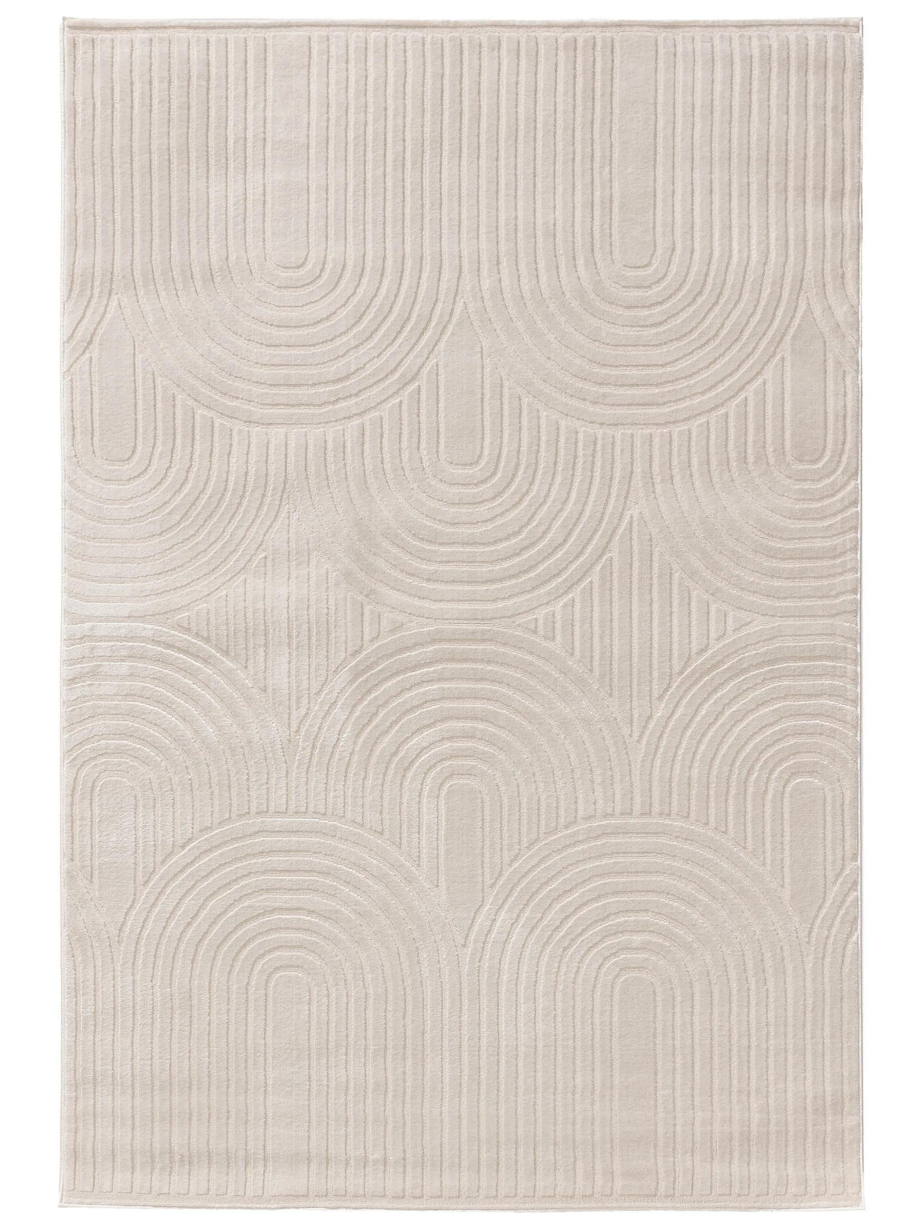 TEPPICH Claire Cream 140x200 cm - Creme, Kunststoff (140/200cm) - benuta